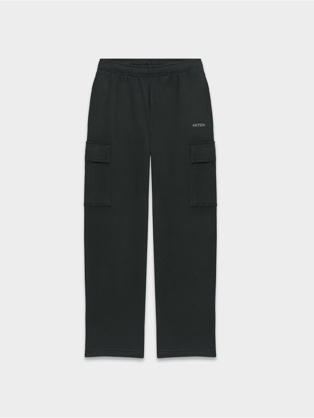 TNA Black womens Cargo Sweatpants with Side Pockets